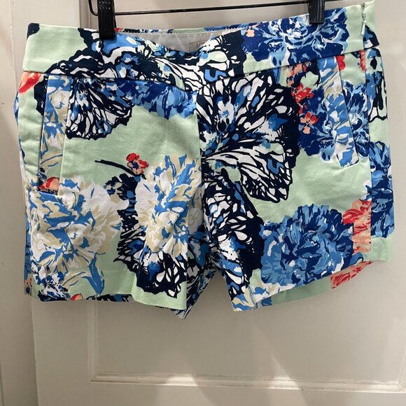 J. Crew floral chino shorts Size 6 - Picture 2 of 7